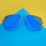 Bluff Women Wayfarer Blue Sunglasses
