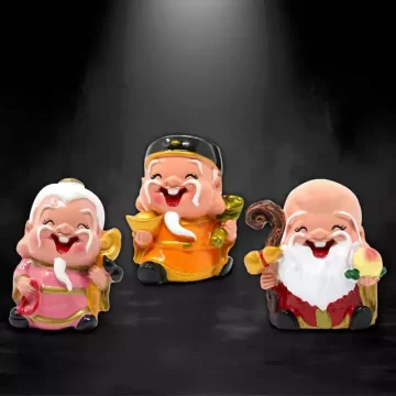Fengshui Laughing Buddha Set of 3 Gods