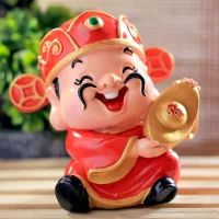 Fengshui Buddha Piggy Bank (Red)