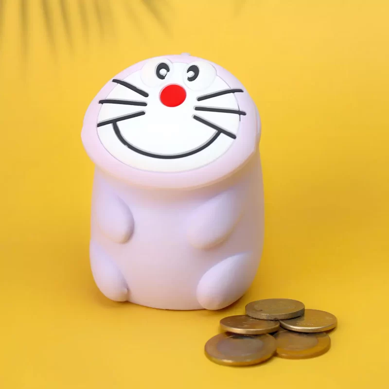 Doremon shaped cute multi use silicon mini travel pouch