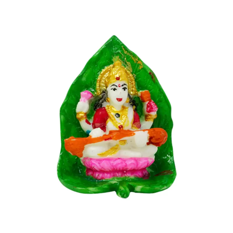 Goddess Saraswati Idol for Temple, Car dashboard, Table